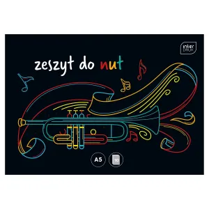 Zeszyt do nut A5 16k. 70g pięciolinia Interdruk (ZENA5L)