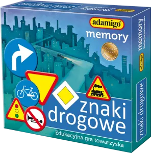 Gra pamięciowa Adamigo znaki drogowe znaki drogowe
