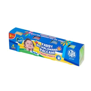 Farba do malowania palcami 320122001 4 kolor. Astra Creativo