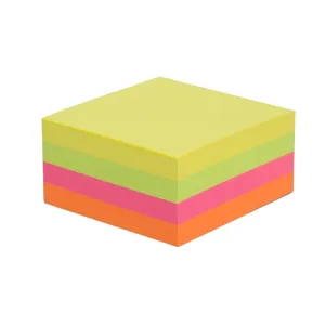 Notes samoprzylepny (karteczki) NEON mix intensywny 240k [mm:] 50x50 Tres (KOSN5050)