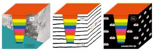 Kostka papierowa Interdruk - mix intensywny 90mm x 90mm x 90mm (KOSPAPKKUBPIN)