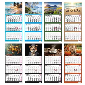 Kalendarz ścienny PIES 310mm x 790mm Press