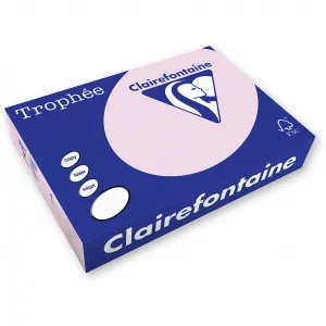 Papier kolorowy Trophee kolorowy A4 - różowy 160g (xca42634)