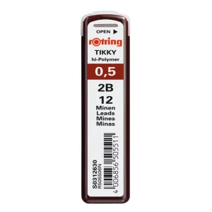 Wkład do ołówka (grafit) 2B 0,5mm Rotring