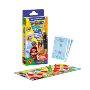 Gra planszowa Ciekawostki o Bajkach i Filmach Travel DZIECIAKI KONTRA DOROŚLI Alexander