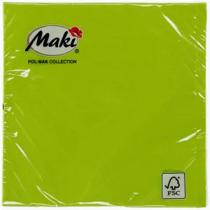 Serwetki zielony papier [mm:] 330x330 Pol-mak (26)