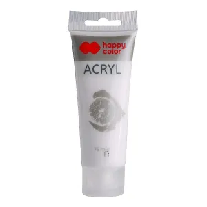 Farba akrylowa kolor: biały tytanowy 75ml Happy Color (HA 7370 0075-0)