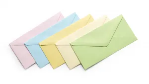 Koperta Galeria Papieru satynowana pastelowa - mix 80mm x 160mm (280498)