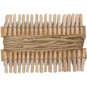 Ozdoba drewniana Craft-Fun Series klamerki ze sznurkiem Titanum (PJ497)