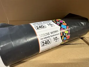 Worki na gruz 240l kolor: czarny 240L 10 szt My Fastec