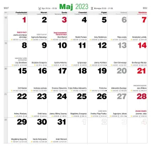 Kalendarz ścienny Avanti wieloplanszowy 300mm x 600mm (5901769620988)