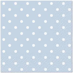 Serwetki Dots Light blue mix nadruk bibuła [mm:] 250x250 Paw (SDC066055)