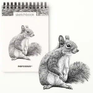 Blok artystyczny szkicownik wiewiórka A6 120g 60k Narcissus