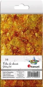 Folia ozdobna Craft-Fun Series do złoceń płatki złota Titanum