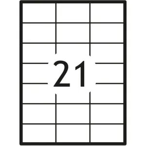 Etykieta samoprzylepna A4 biały [mm:] 70x42,3 Grand (016)