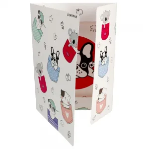 Teczka kartonowa na gumkę Starpak Minisy A4 kolor: mix (491062)