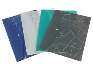 Teczka plastikowa na zatrzask we wzory A4 mix [mm:] 210x297 Adar (601680)