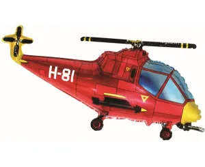 Balon foliowy Helikopter (czerwony) 24cal Godan (B901667R)