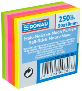 Notes samoprzylepny (karteczki) mix 250k [mm:] 50x50 Donau (7575001PL-99)