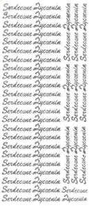 Naklejka (nalepka) Serdeczne życzenia srebrne Farro (002)