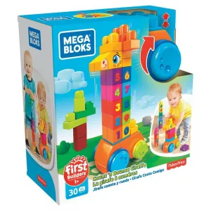 Klocki plastikowe Mega Bloks Żyrafa licz i jedż (GFG19)