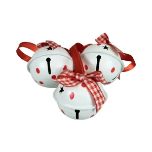 Ozdoba świąteczna Dzwoneczki dekoracyjne - białe Arpex (BN7122BIA-6088)