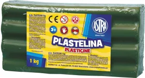Plastelina 1 kol. zielony ciemny 1000g Astra (303111019)