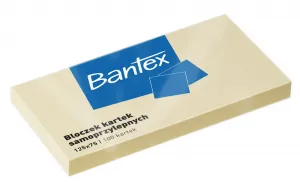 Notes samoprzylepny Bantex żółty 100k 125mm x 75mm (400086388)