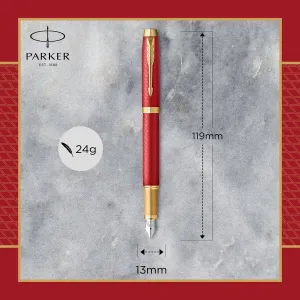 Ekskluzywne pióro tłoczkowe RED Parker (2143650)