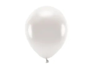 Balon gumowy Metalizowane Eco Balloons perłowy 260mm Partydeco (ECO26M-070)