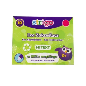 Zakreślacz HI-TEXT ekologiczna obudowa rózowy Strigo (SSC221)