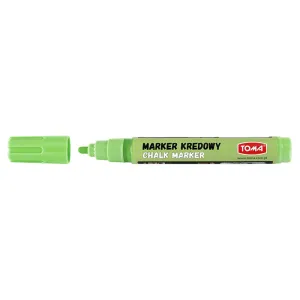 Marker specjalistyczny pastelowy zielony kredowy wkład zielone 4,5mm okrągła końcówka Toma (To-292)