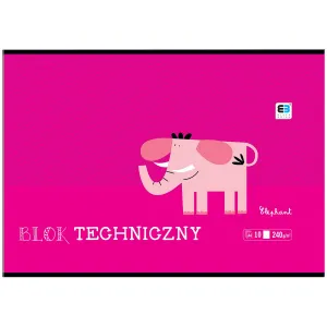 Blok techniczny Interdruk B&B KIDS A4 białe 240g 10k (BLTBB)