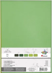 Filc Craft-Fun Series tonacja zielona kolor: mix 10 ark. [mm:] 210x297 Titanum (345158)