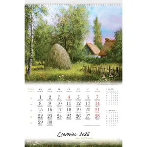 Kalendarz ścienny POLSKA W MALARSTWIE 13-planszowe 2024 320mm x 470mm Lucrum (RW06)