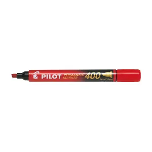 Marker permanentny wkład czerwony ścięta końcówka Pilot (SCA-400-R)
