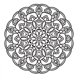 Kolorowanka Mandale.